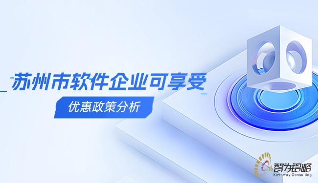 蘇州市軟件企業可享受的優惠政策分析